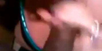 Wife sucks bbc while husband waits outside