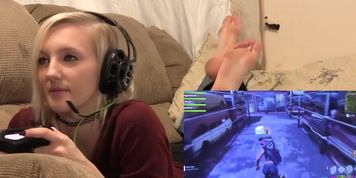 Fortnite with Brittney - beautiful soles