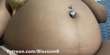  3 Months Pregnant STUFFED Belly 