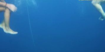 Girls on Tenerife underwater lesbians