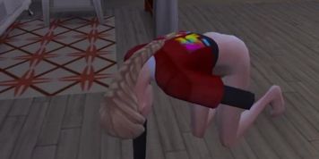 Sims 4  Guilty of watching my parents, so butler offer a help