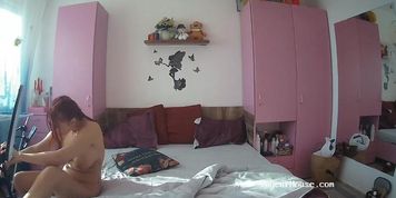 Tania House - Early morning playing with dildo