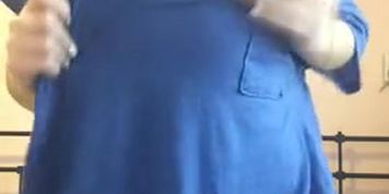 I take off my top and play with my tits while bottomless.