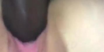 BBC Shoots Cum Into Young White Girl Pink Pussy