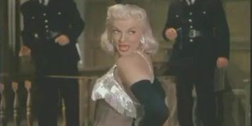 Jane Russell Sexy Scene  in Gentlemen Prefer Blondes