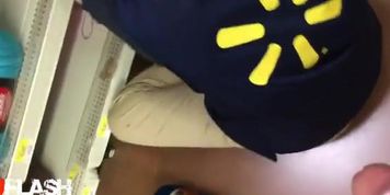 Cum on Walmart Employee