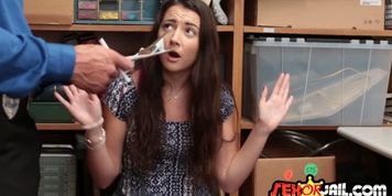 Insatiable teen offering her cunt as a bribe