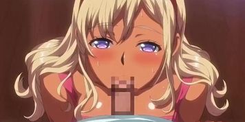 Fat boy getting a blowjob from the busty student