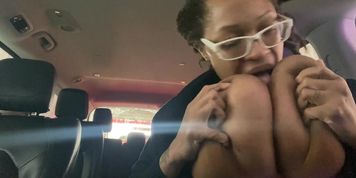 Batin&rsquo; at the carwash: Nipple sucking edition (Cory Chase, Sweetie_Fox)