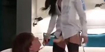 Evil Woman - Mouthfucking and Spitting