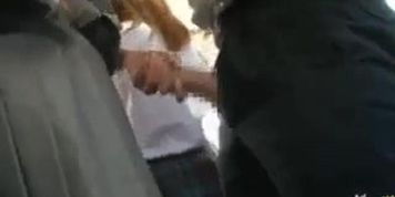 Japanese girl on bus
