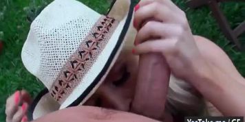 Lusty girlfriend Alix Lynx fucked in the garden