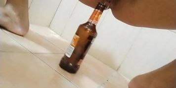 Pissing in a bottle