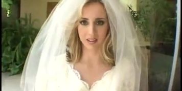 Blonde bride gangbanged