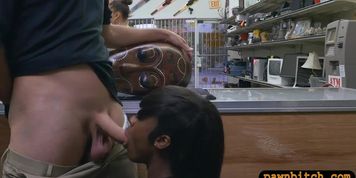 Tight ebony pawns her twat and banged by horny pawn man
