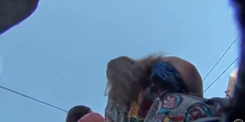 Gorgeous butt with no underwear