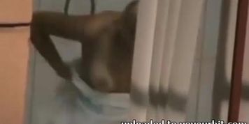 Hidden cam Milf take shower