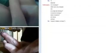 Sexy teen rubbing pussy on sex chat