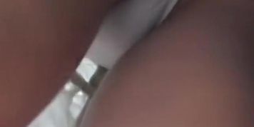 Captivating upskirt beauty in a bus