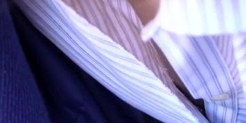 Japanese sweetheart is filmed from above showing her tits