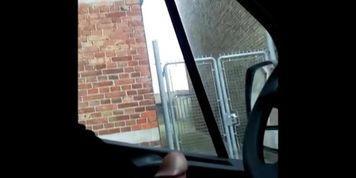 Cock Flash In Car For Danish Blonde