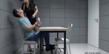 Naughty Officer Gives Inmate Blowjob