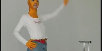 Yellow fullbody spandex strip