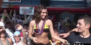 Amazing girls have fun on the beach