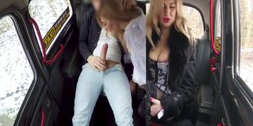 Fake Taxi Car park taxi screw with sexy Russian wearing knee high boots (Dayana Ice)