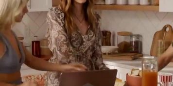 Mckenna Grace Breasts Scene  in Mckenna Grace Grey Bra Top
