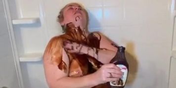 Chocolate syrup play