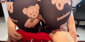 I Humped My Stepbrothers Dick With My Big Ass In Cute Pajamas Until He Cumsh...