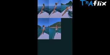 Amanda Holden Bikini Scene  in Amanda Holden Sexy And Sizzling Boat Video At Miami Beach