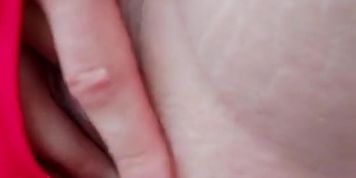 Dripping Pussy Squirts Outdoors in Public