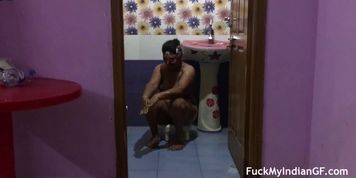 Unfaithful Indian Bhabhi have Sex with Husband Friend taking Shower