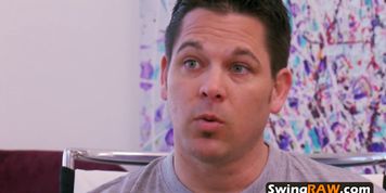 Swing husband is willing to set his wife free during the swing party