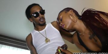 A hot lavish busty ebony nympho dicked rough