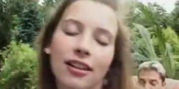 Euro teen Gang Bang outdoor (Patricia Diamond)