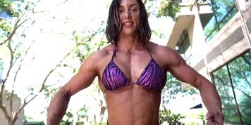 French Muscle Goddess in Bikini
