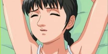Hentai beauty gets hairy twat fingered and licked