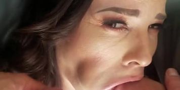 Milf pornstar sucks 2 big cocks before shooting porn scene (Dana DeArmond)