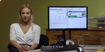 LOAN4K. Girl serves creditor's weenie like a pro when it comes to credit