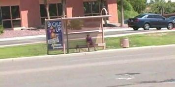 Kylie Nude Play at Bus Stop