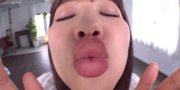 Cute Japanese Girl Kisses to the Glass (Pov Kiss)6