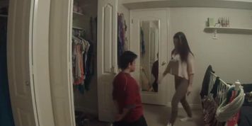 Hot girl make 5 kicks with different shoes