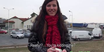 Real picked up euro amateur shows her tits