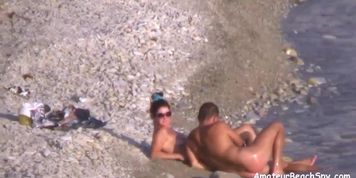 Amateur Nudist Wife Public Beach Handjob