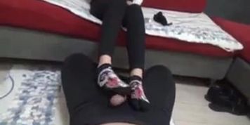 Chinese girl footjob