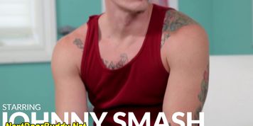 Brawny athlete jizzes