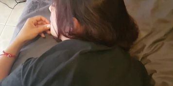 My girlfriend is watching porn and I screw her ass